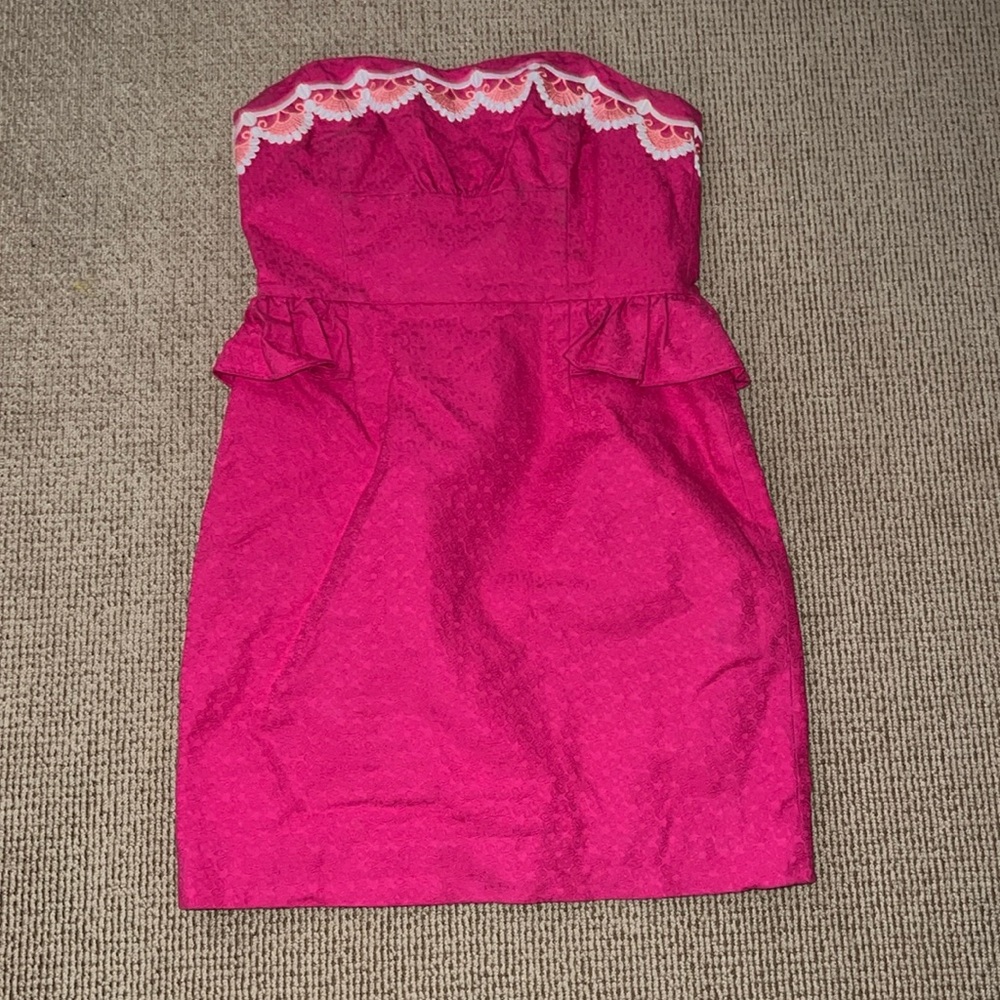 Lilly Pulitzer Pink strapless dress